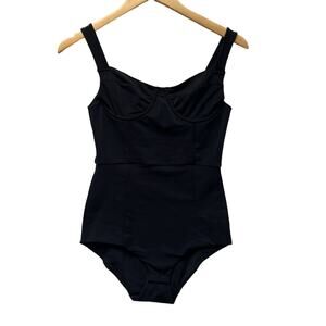 FOR LOVE & LEMONS Skivvies Corset Black Underwire Bodysuit size S